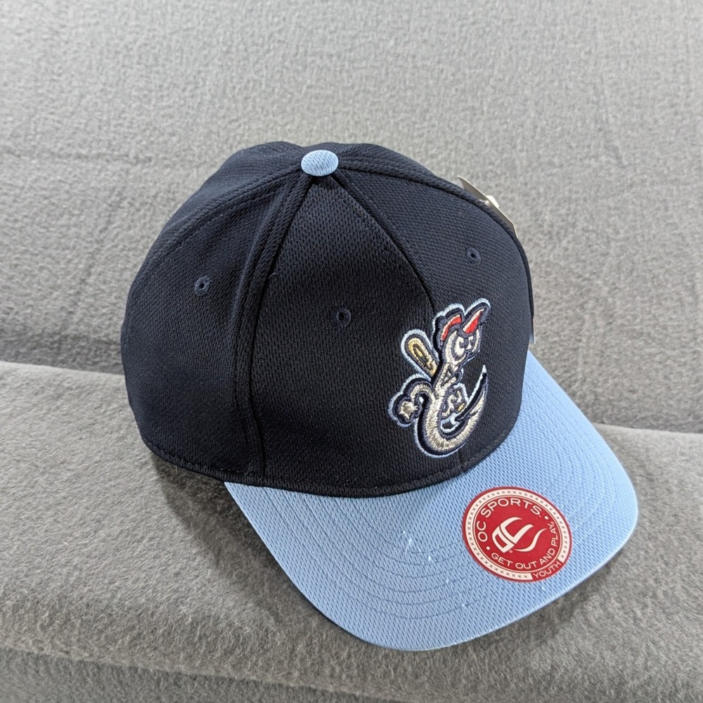 OC Sports Kids Corpus Christi Hooks MiLB Baseball Hat Youth Navy Blue Light Blue